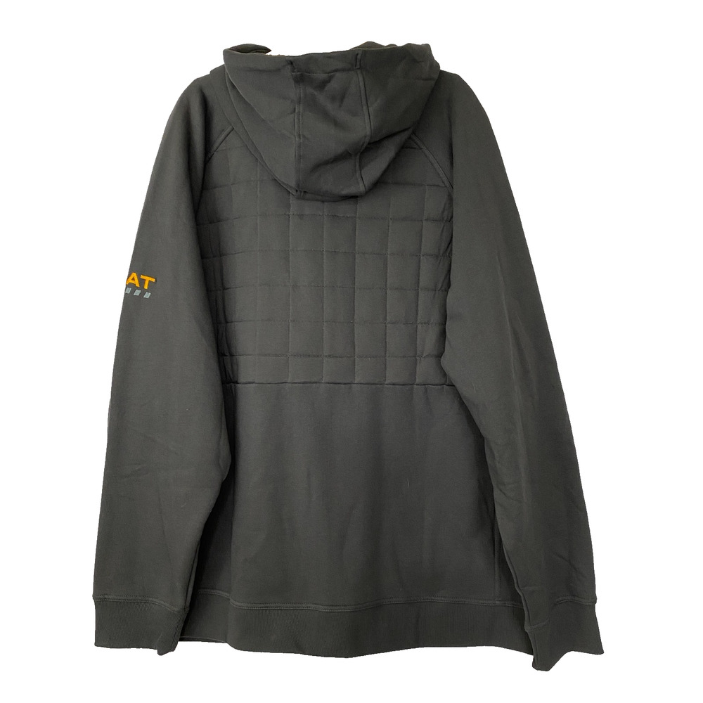 Ariat Rebar Regulatory Full Zip Hooded Insulated Jacket Men XXL Black NWT - Picture 4 of 16